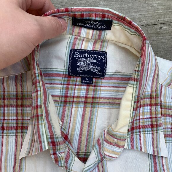 Vintage Burberrys Prorsum Striped Button Up Shirt Large - Picture 3 of 6